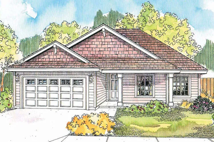 Full Rendering for House Plan #347641
