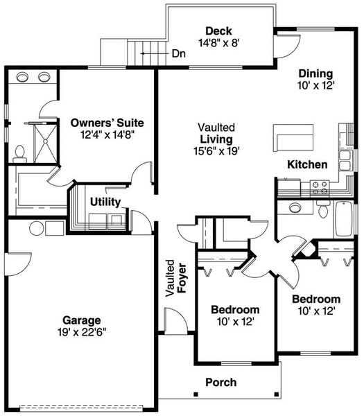 Main Floor Plan for House Plan #347641