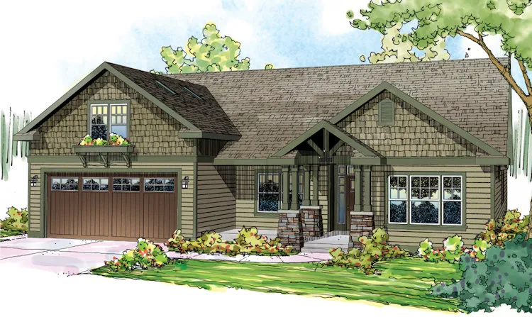 Full Rendering for House Plan #349132