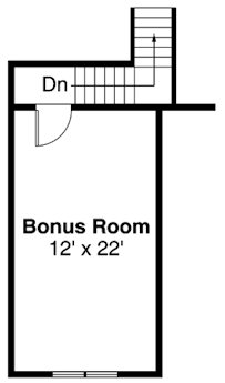 Second Floor Plan for House Plan #349132