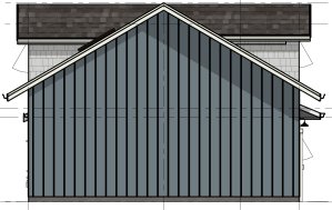Rear Elevation for House Plan #765611