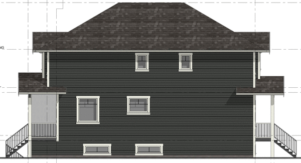 Right Elevation for House Plan #765681
