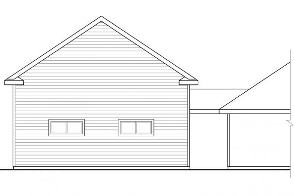 Rear Elevation for House Plan #348701