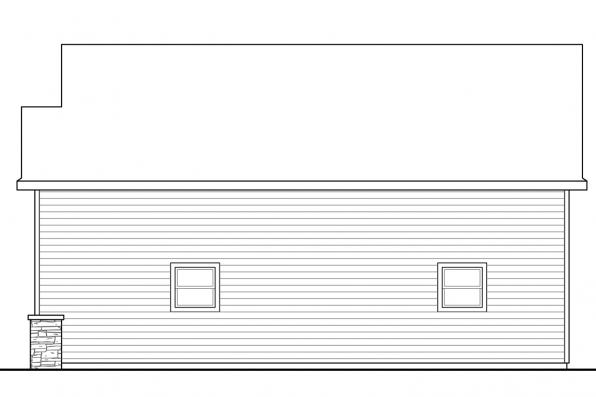 Right Elevation for House Plan #348701