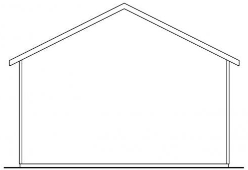 Rear Elevation for House Plan #342321