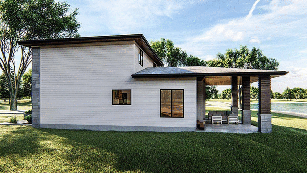 Right Elevation for House Plan #709942