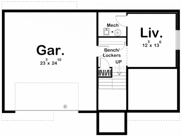 Basement Plan for House Plan #707051