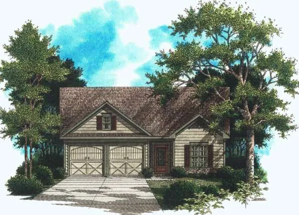 Full Rendering for House Plan #125631