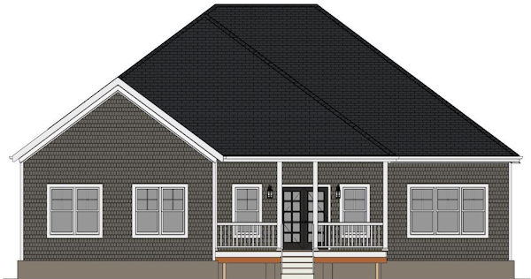 Rear Elevation for House Plan #723702