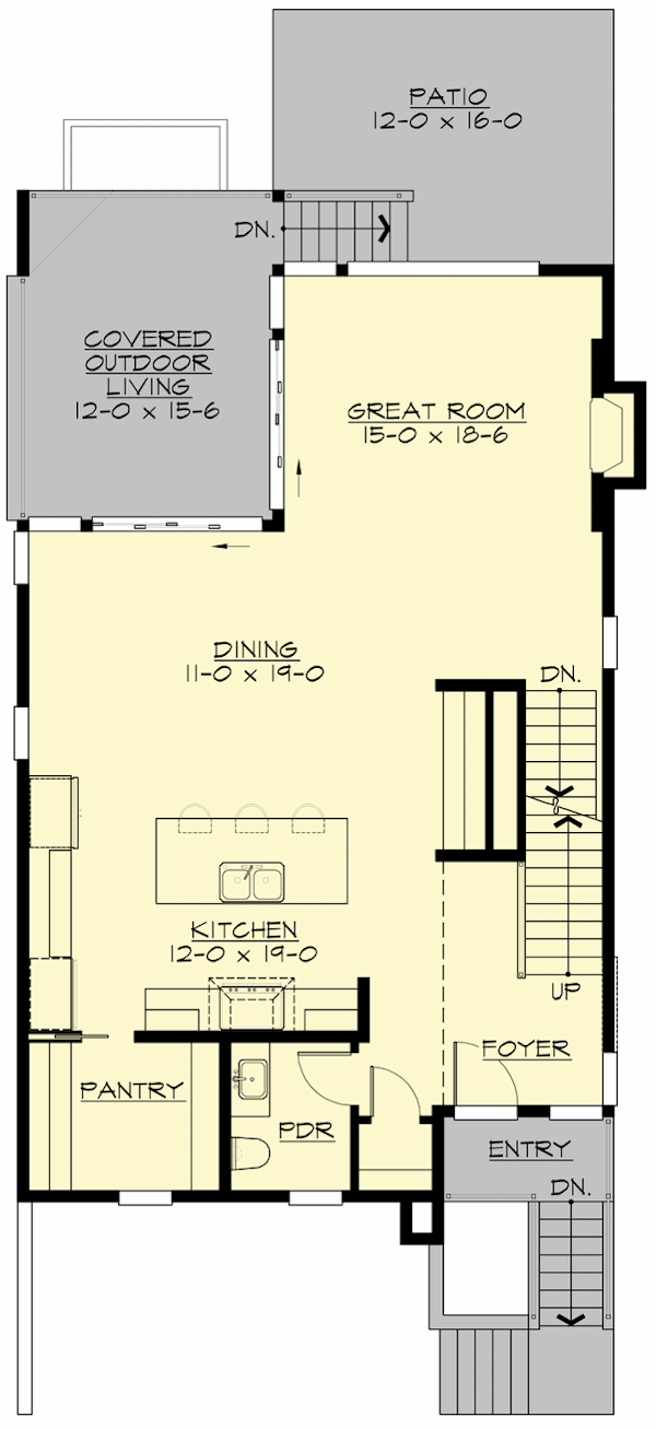 Main Floor Plan for House Plan #337782