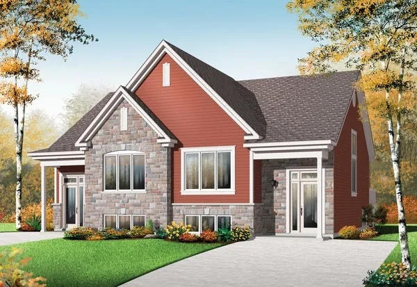 Full Rendering for House Plan #148703