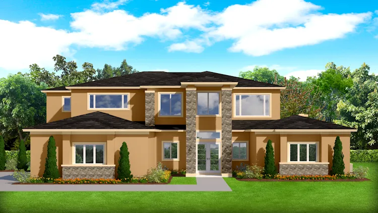 Full Rendering for House Plan #828015