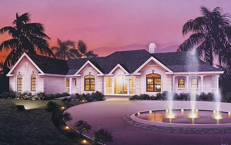 Full Rendering for House Plan #638082