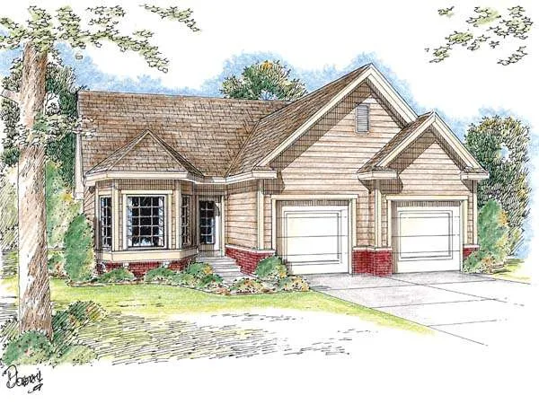 Full Rendering for House Plan #704031