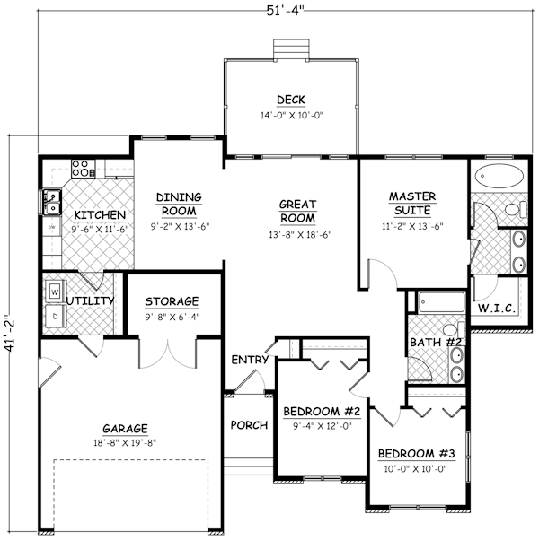 Main Floor Plan for House Plan #745921