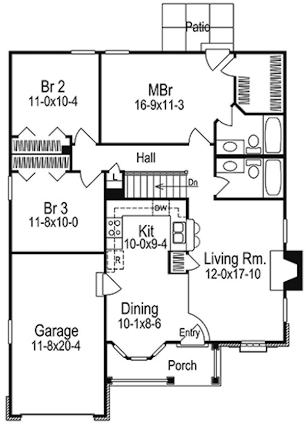 Main Floor Plan for House Plan #639612