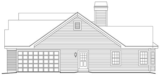 Right Elevation for House Plan #635962