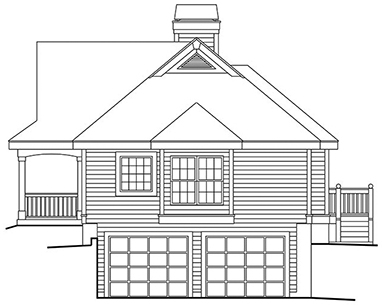 Right Elevation for House Plan #631261
