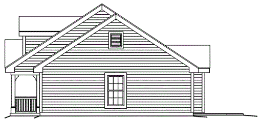Right Elevation for House Plan #635631
