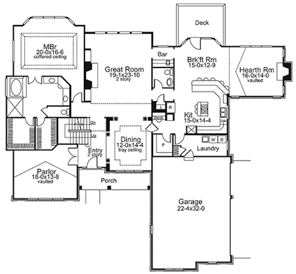 Main Floor Plan for House Plan #638883