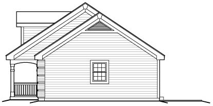 Right Elevation for House Plan #630131