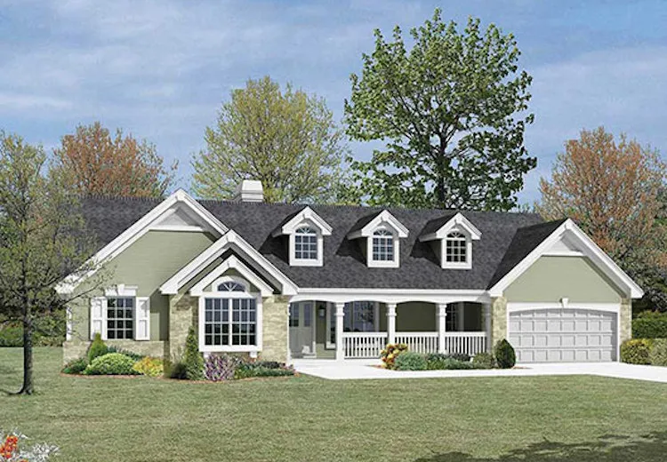 Full Rendering for House Plan #632351