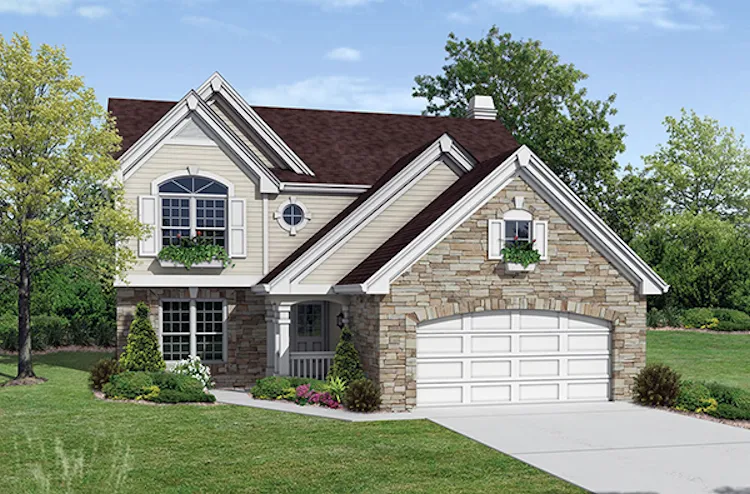 Full Rendering for House Plan #637612