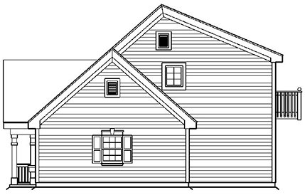Right Elevation for House Plan #631391
