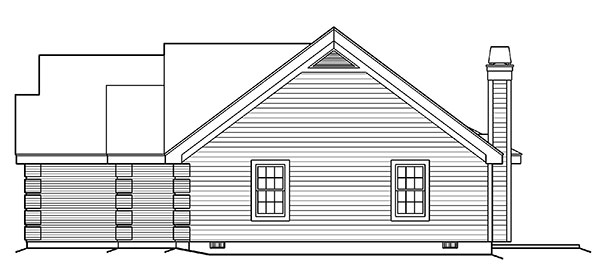 Right Elevation for House Plan #639291
