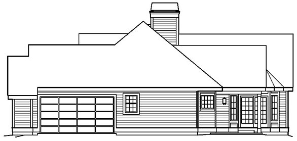 Right Elevation for House Plan #630242