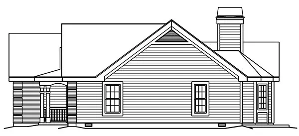 Right Elevation for House Plan #630851