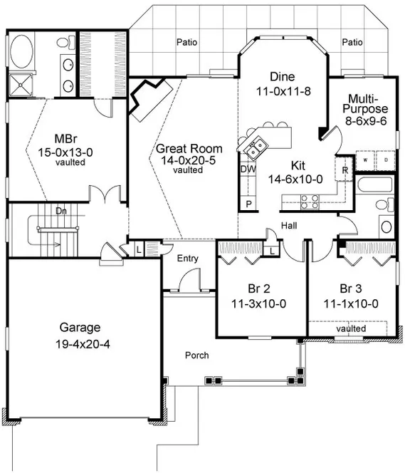 Plan for House Plan #630851