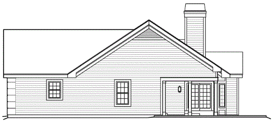 Right Elevation for House Plan #634512
