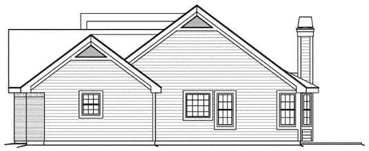Right Elevation for House Plan #632232