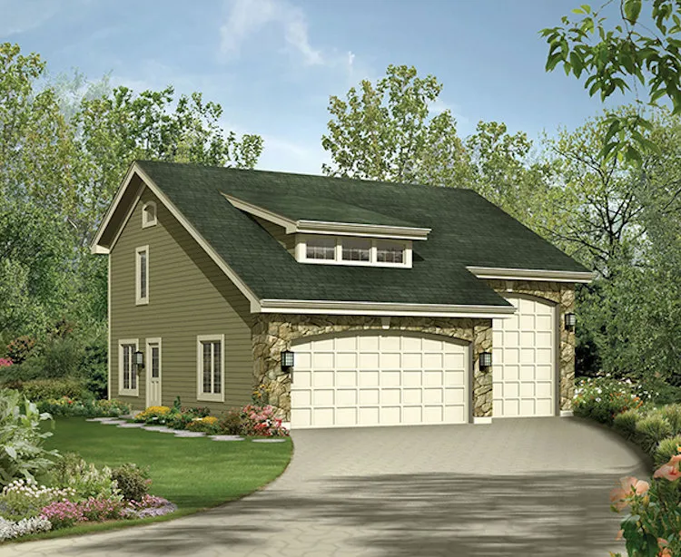 Full Rendering for House Plan #637881