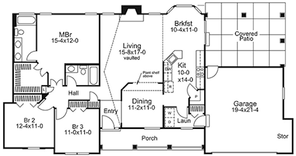 Main Floor Plan for House Plan #639651