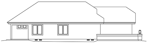Left Elevation for House Plan #632251