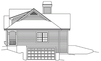 Right Elevation for House Plan #637761