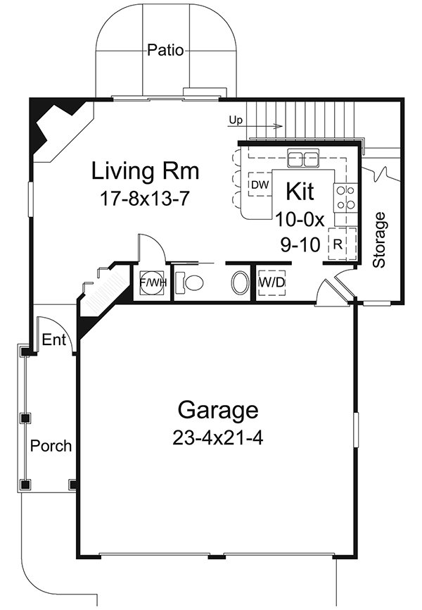 Main Floor Plan for House Plan #631061