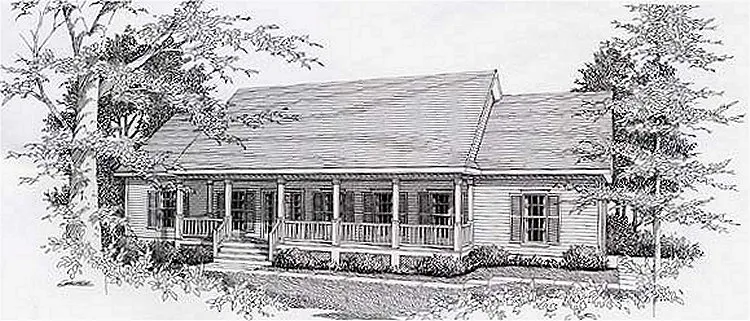 Full Rendering for House Plan #800161