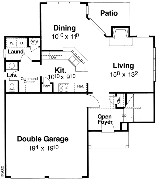 Main Floor Plan for House Plan #127751