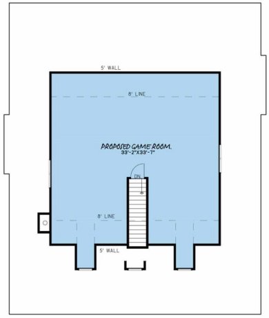 Attic Plan for House Plan #317343