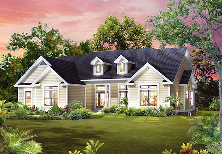 Full Rendering for House Plan #631422