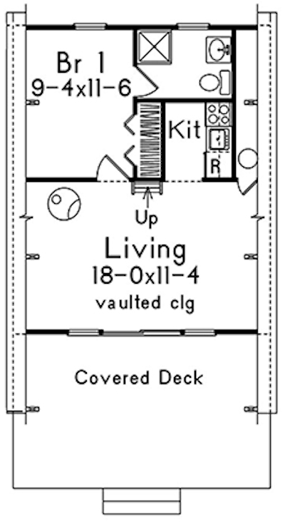 Main Floor Plan for House Plan #630618