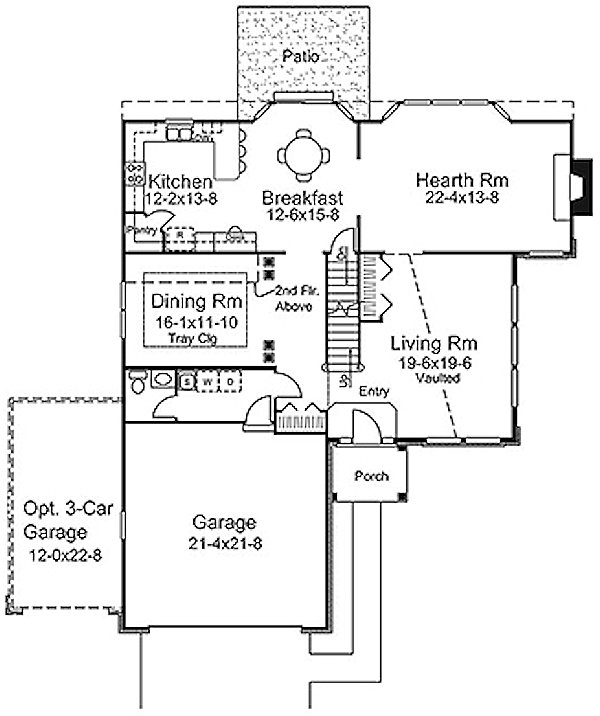 Main Floor Plan for House Plan #630632