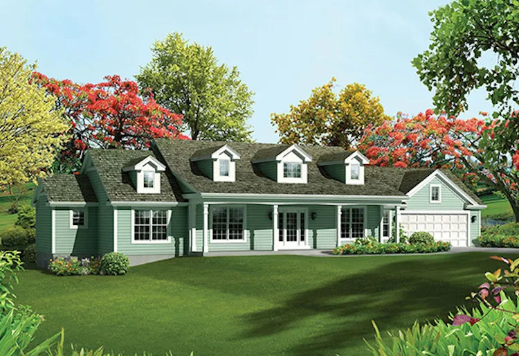 Full Rendering for House Plan #635122