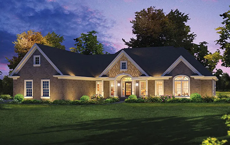 Full Rendering for House Plan #634182
