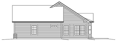 Right Elevation for House Plan #633651