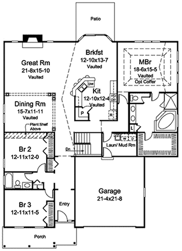 Main Floor Plan for House Plan #633542