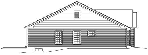 Left Elevation for House Plan #633341